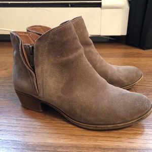 Lucky Brand Basel Suede Flat Bootie